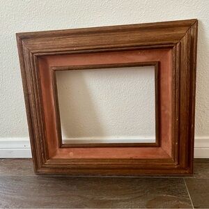Rustic Brown and Tan Wooden Frame 15/17 inches